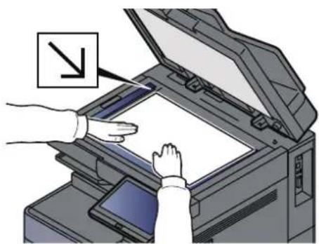 OLIVETTI dColor MF2555 - Mettre en place les originaux. - 2