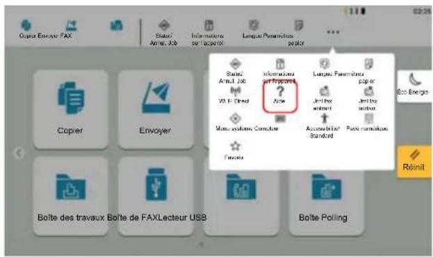 Copier Envoyer FAX Status: Arm. Job Informationes sur l'apport Langue Paramètres popier Copier Envoyer Status: Arm. Job Informationes sur l'apport 2014 - Direct Aye Langue Paramètres popier Jérilux öffent Jérilux öffent Macro- systems Conductor Accessible Standard Pass mécanique Fonds Reinit Bolte des travaux Bolte de FAXLecteur USB Bolte Polling