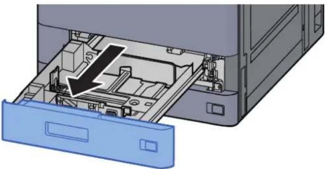 OLIVETTI dColor MF2555 - Sortir entièrement le magasin de la machine. - 1