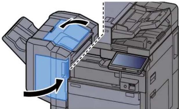 OLIVETTI dCopia 5001MF - Ouvrir le capot supérieur du module de finition. - 9