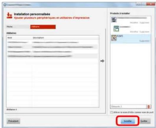 OLIVETTI dCopia 5001MF - Cliquer sur [installer]. - 1