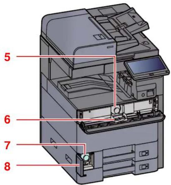 OLIVETTI dCopia 5001MF - Nomenclature (connecteurs/intérieur) - 2