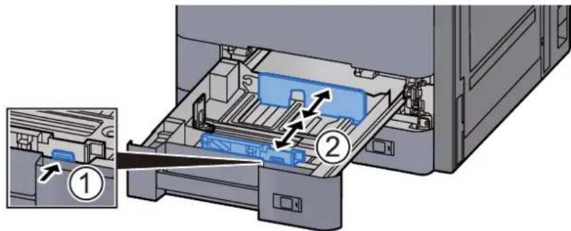 OLIVETTI dCopia 5001MF - Sortir le levier du guide d'alimentation d'enveloppe lors du chargement d'enveloppe plus grandes que le format enveloppe C5, qui possède une largeur de 162 mm (6,4") - 4
