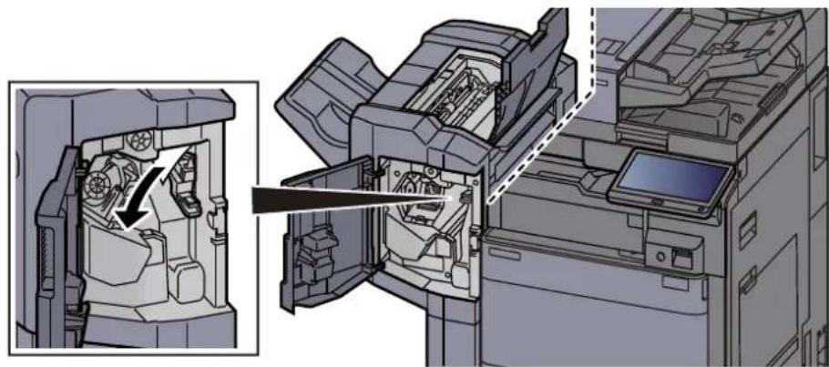OLIVETTI dCopia 5001MF - Élimination des agrafes coincées dans le module de finition 1000 feuilles - 7