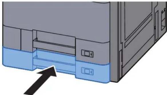 OLIVETTI dCopia 5001MF - Vérifier que les guides de longueur et de largeur papier sont bien en appui sur le papier. - 2