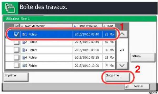 OLIVETTI dCopia 5001MF - Supprimer le document. - 1