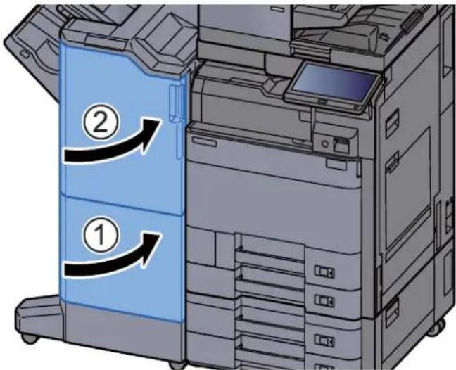 OLIVETTI dCopia 5001MF - Élimination des agrafes coincées dans l'unité de pliage (module de finition 4000-feuilles) - 6