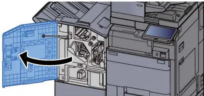 OLIVETTI dCopia 5001MF - Vider le bac de récapération d'agrafes - 1