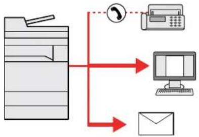 OLIVETTI dCopia 5001MF - Envoi vers différents types de destinataires (envoi multiple) - 1