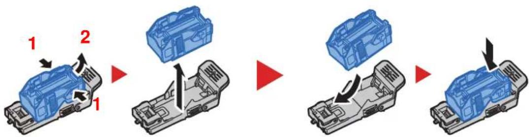 OLIVETTI dCopia 5001MF - Remettre les agrafes en place. - 1