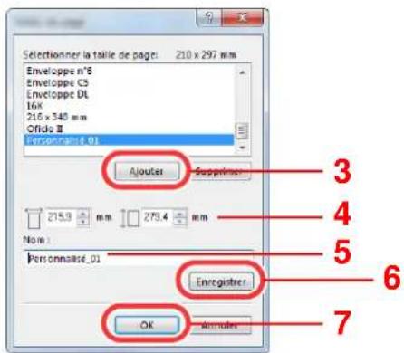 OLIVETTI dCopia 5001MF - Enregistrer le format de papier. - 2