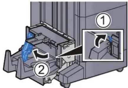 OLIVETTI dCopia 5001MF - Élimination des agrafes coincées dans l'unité de pliage (module de finition 4000-feuilles) - 10
