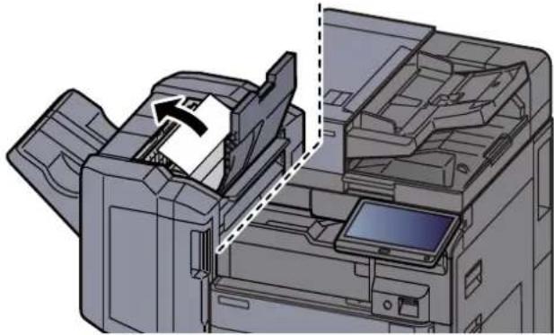 OLIVETTI dCopia 5001MF - Ouvrir le capot supérieur du module de finition. - 3