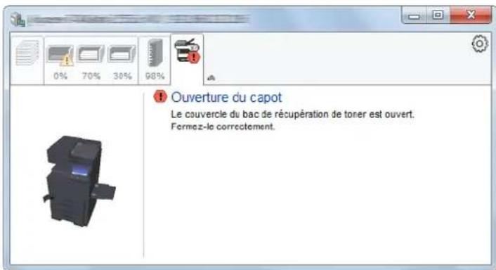 OLIVETTI dCopia 5001MF - Onglet alerte - 1