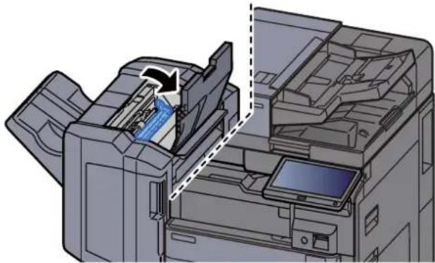 OLIVETTI dCopia 5001MF - Ouvrir le capot supérieur du module de finition. - 4