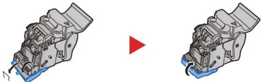 OLIVETTI dCopia 5001MF - Élimination des agrafes coincées dans l'unité de pliage (module de finition et agrafage 100 feuilles) - 4