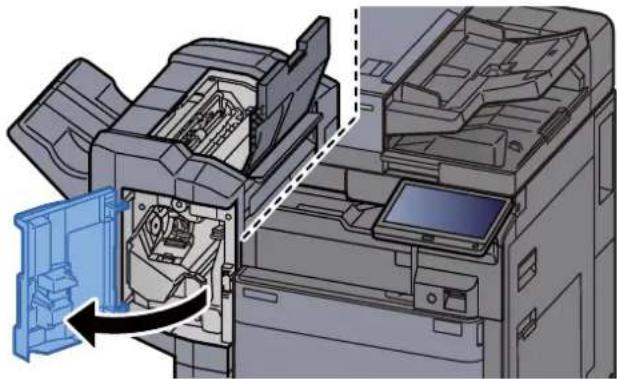 OLIVETTI dCopia 5001MF - Ouvrir le capot supérieur du module de finition. - 5
