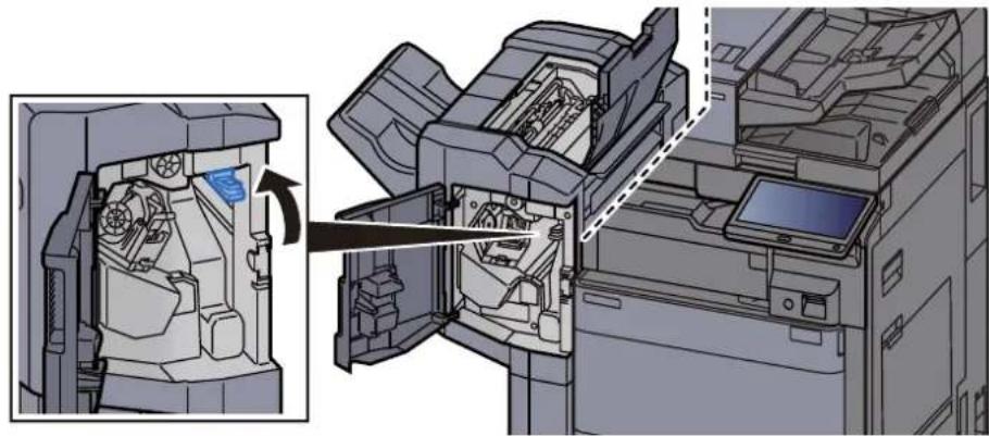 OLIVETTI dCopia 5001MF - Élimination des agrafes coincées dans le module de finition 1000 feuilles - 8