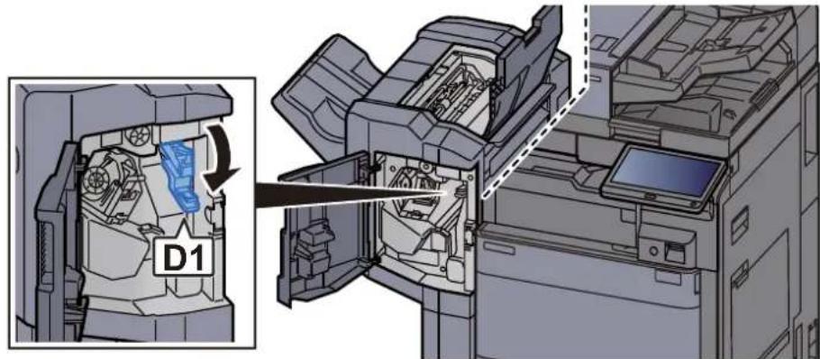 OLIVETTI dCopia 5001MF - Élimination des agrafes coincées dans le module de finition 1000 feuilles - 6