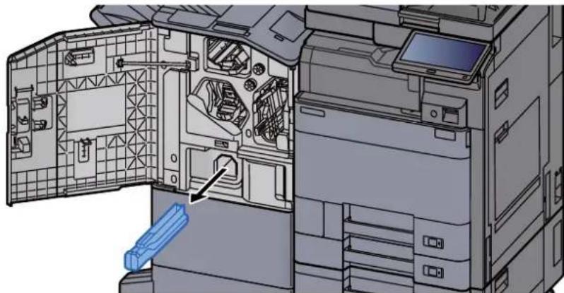OLIVETTI dCopia 5001MF - Vider le bac de récapération d'agrafes - 2