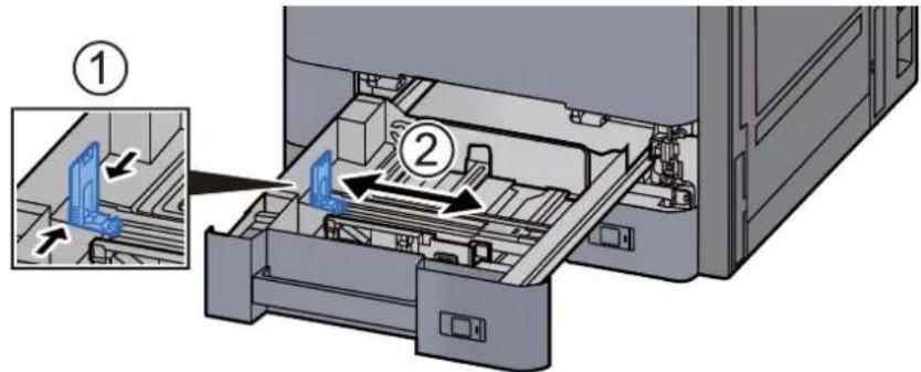 OLIVETTI dCopia 5001MF - Sortir le levier du guide d'alimentation d'enveloppe lors du chargement d'enveloppe plus grandes que le format enveloppe C5, qui possède une largeur de 162 mm (6,4") - 3