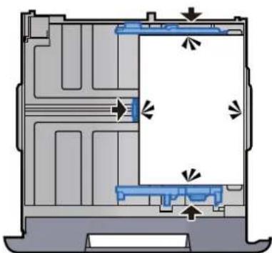 OLIVETTI dCopia 5001MF - Vérifier que les guides de longueur et de largeur papier sont bien en appui sur le papier. - 1