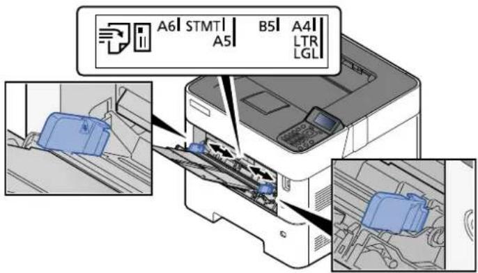 OLIVETTI PG L2645 - Régler le format du bac MF. - 1