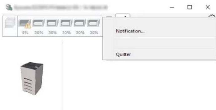 OLIVETTI PG L2645 - Menu contextuel de status monitor - 1