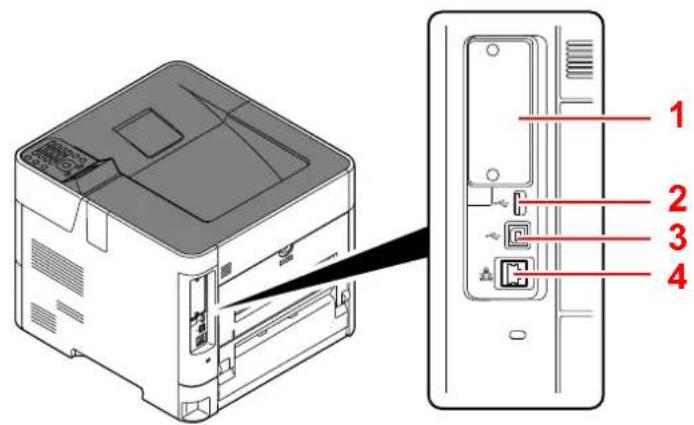 OLIVETTI PG L2645 - Connecteurs/intérieur - 1