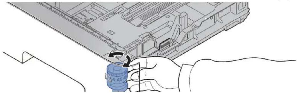 OLIVETTI PG L2645 - Régler le format du magasin. - 4