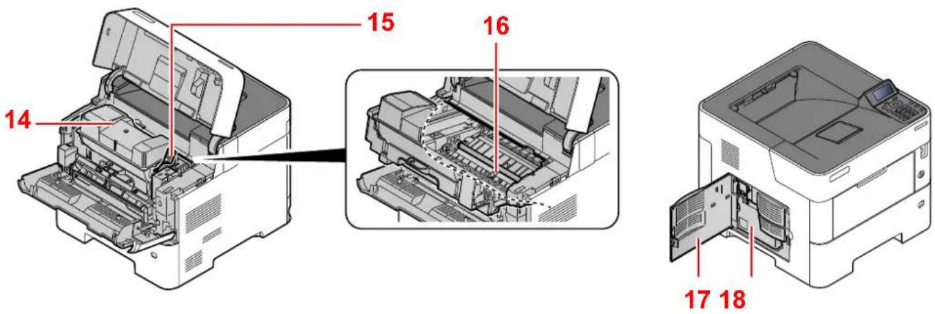 OLIVETTI PG L2645 - Connecteurs/intérieur - 4
