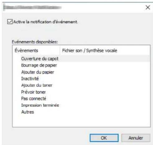 OLIVETTI PG L2645 - Paramètres de notification de status monitor - 1
