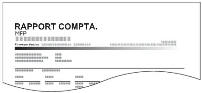 OLIVETTI PG L2645 - Imprimé rapport compteurs - 1