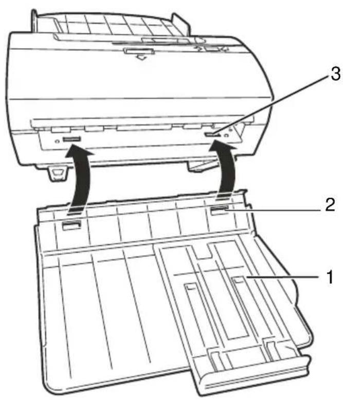 OLIVETTI Oliscan A600 - Dokumentenführer montieren - 2