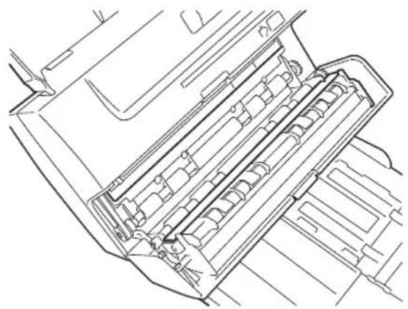 OLIVETTI Oliscan A600 - Attention: pendant les opérations d'extraction, veiller à ne pas abîmer le module d'introduction automatique. - 1