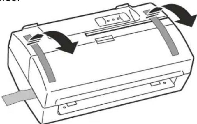 OLIVETTI Oliscan A600 - Retrait des systèmes de blocage de l'emballage - 1
