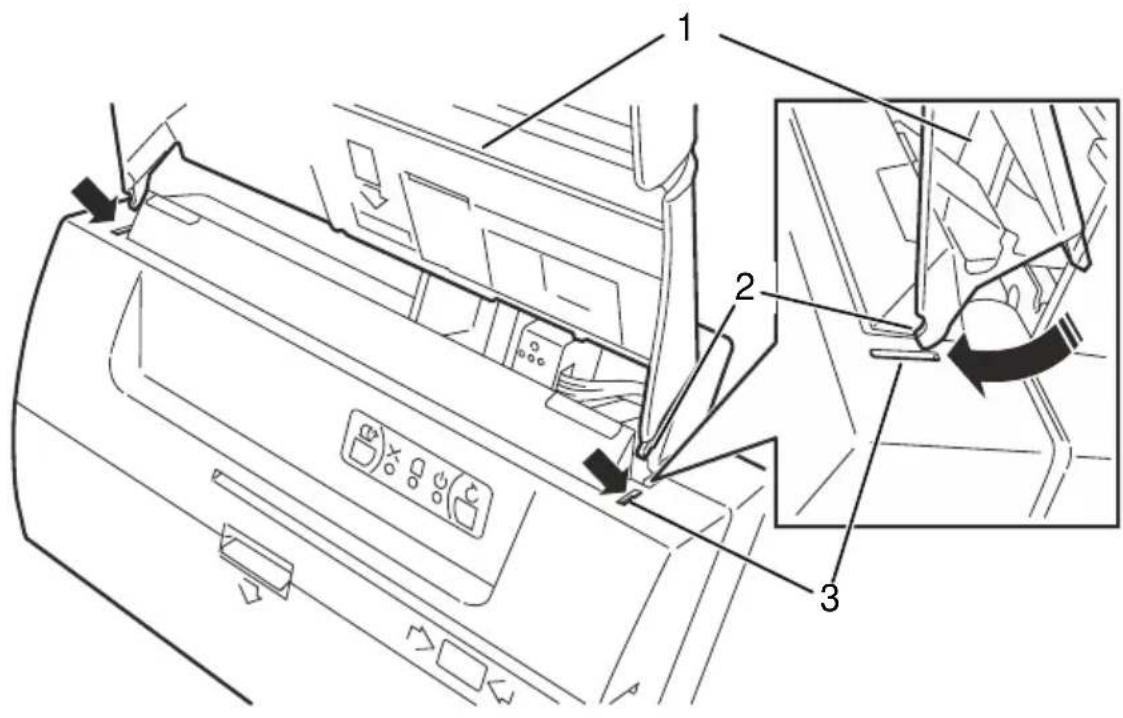 OLIVETTI Oliscan A600 - Installing document input tray - 1