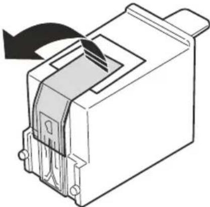 OLIVETTI Oliscan A600 - Attention: ne pas toucher les contacts supérieurs du support de la cartouche ou les buses de la cartouche d'encre. - 1
