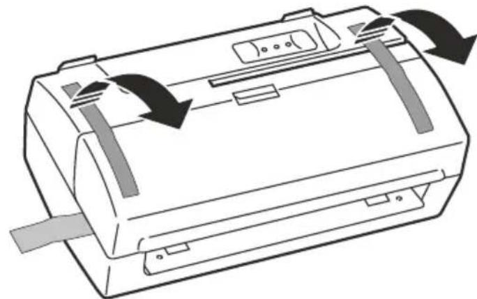 OLIVETTI Oliscan A600 - Removing the packing tape - 1