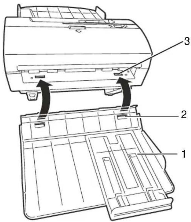 OLIVETTI Oliscan A600 - Installing document input tray - 2