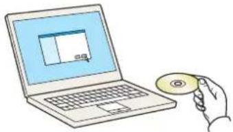 OLIVETTI dColor P2230 - Insérer le DVD. - 1
