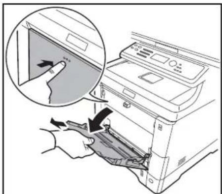 OLIVETTI dCopia 403MFen - Chargement des enveloppes ou du format Hagaki - 1