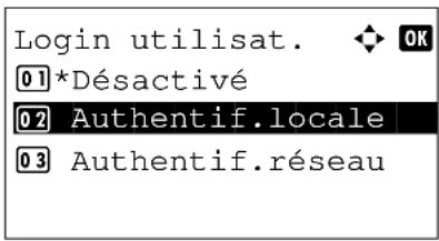 OLIVETTI dCopia 403MFen - Activation/désactivation de l'administration des connexions d'utilisateurs - 3