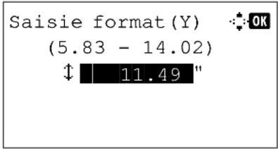 OLIVETTI dCopia 403MFen - Spécification du format de papier et du type de support pour le bac MF - 9