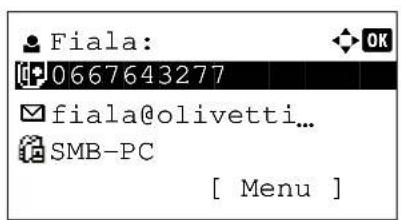 OLIVETTI dCopia 403MFen - Selection dans le carnet d'adresses - 3