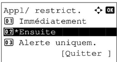 OLIVETTI dCopia 403MFen - Application d'une limite de restriction - 4