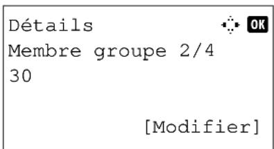 OLIVETTI dCopia 403MFen - Saisie d'un membre du groupe - 1