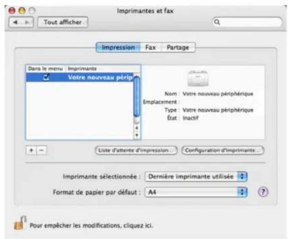 OLIVETTI dCopia 403MFen - Installation du pilote d'imprimante sous Macintosh - 5