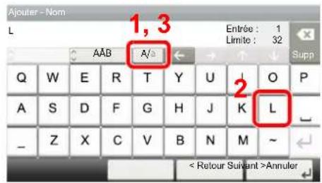 OLIVETTI dCopia 4513M plus - Entrer "List" (espace). - 1