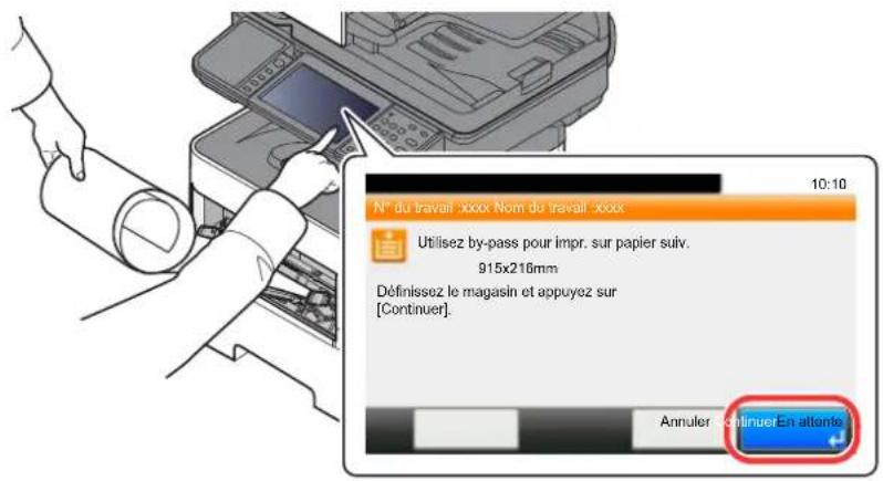 OLIVETTI dCopia 4513M plus - Lancer l'impression - 1